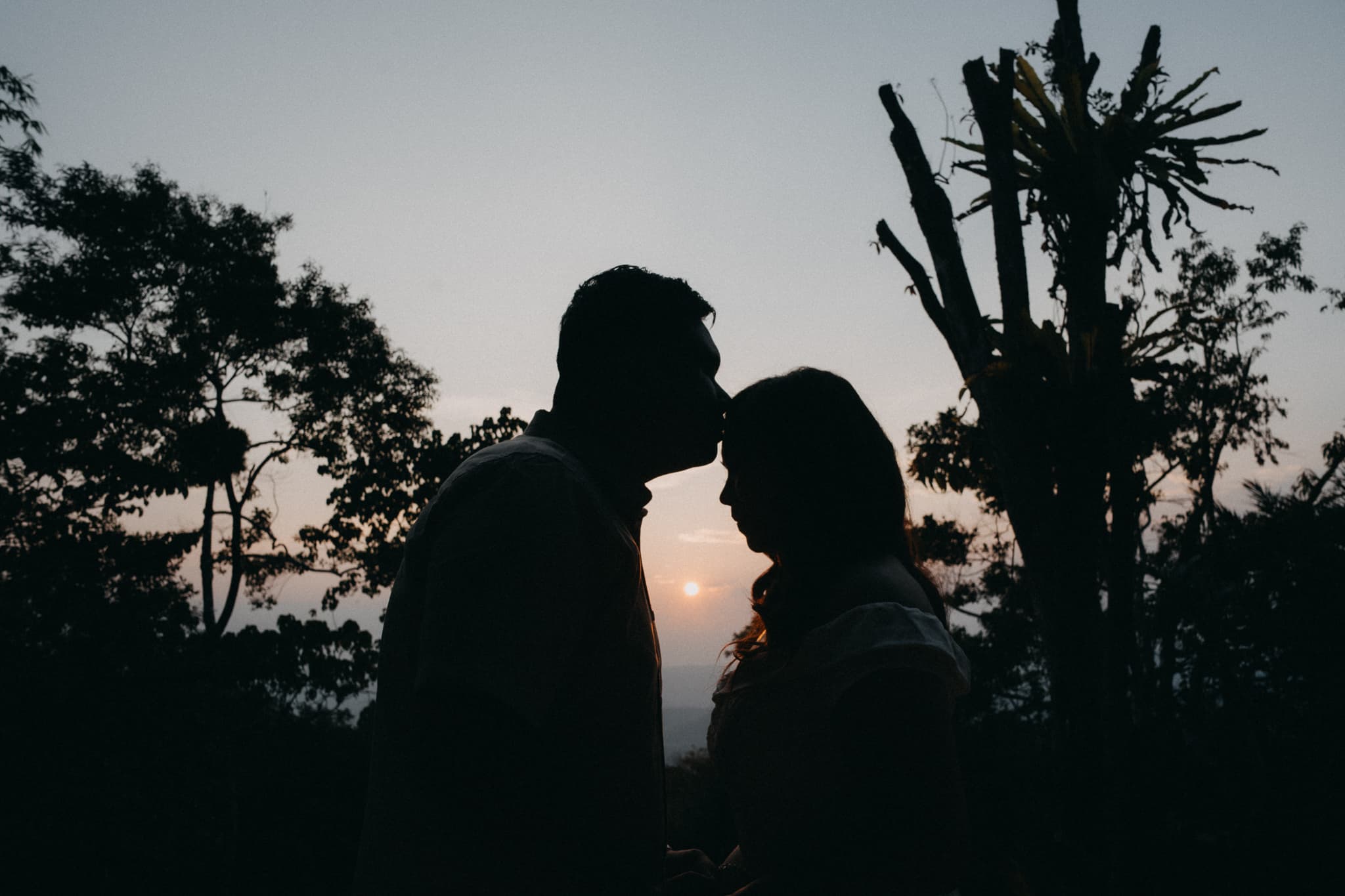 Silhouette at sunset